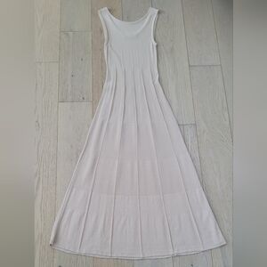 Zara Cream Maxi A-Line Knit Dress